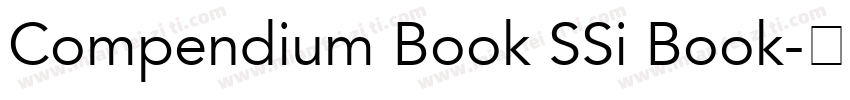 Compendium Book SSi Book字体转换